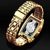 UTHAI L44 Men's Watch Fashion Hollow Carved Large Dial Barrel Waterproof Clock Steel Band Male's Business Quartz Watches
