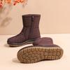 Damskie wodoodporne antypoślizgowe buty śnieżne: Plus aksamit zapewniający ciepło, idealny dla osób w średnim i starszym wieku.