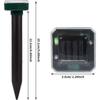 4pcs Mole Repeller Solar Mole Repellent Ultrasonic Ip66 Waterproof Solar Powered Animal Scarer Repellent Repel Mole, Gopher, Snake,rodent, Mouse, Chas