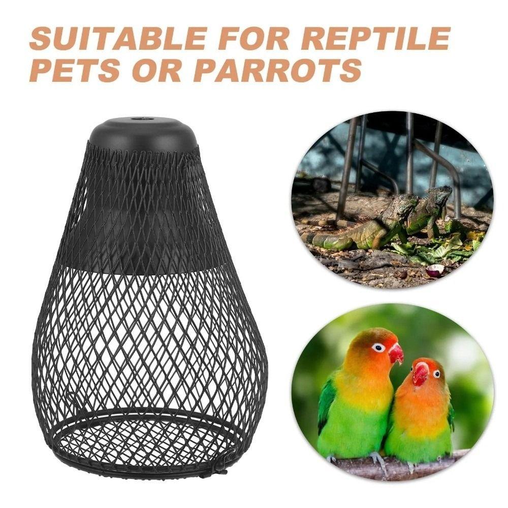 Iron Mesh Dome Pet Heating Lampshade Double Cage Anti-scald Lampshade  Aquarium