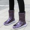 2025 Luxusní Vodotěsné Protiskluzové Kozačky do Poloviny Lýtka Platforma Zimní Zateplené Plyšové Kozačky Pohodlné Dámské Sněhule Módní Botas Mujer