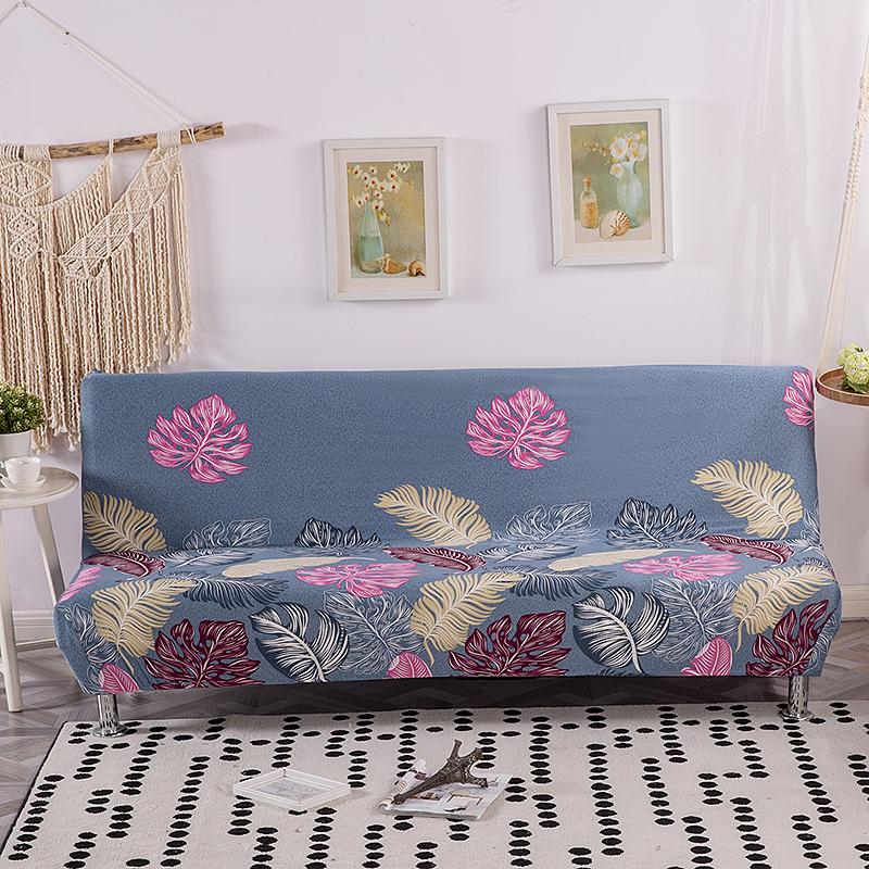 folding sofa bed cover for living room armless sofa covers elastic spandex material soft slipcovers