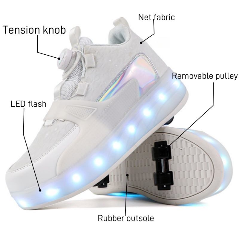 Children's Straight Sales Glowing Shoes High Aesthetic Value New Style Roller Skates Men's And Women's Online Red Hot Product