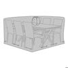 Housse table et 6 chaises 210g/m² polyester 600D enduit PU hydrofuge noir
