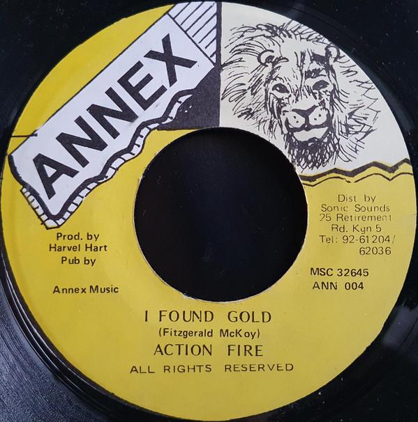 

7inch Record ACTION FIRE - I Found Gold NONE Annex 1995 Jamaica Reggae, Ska & Dub Used