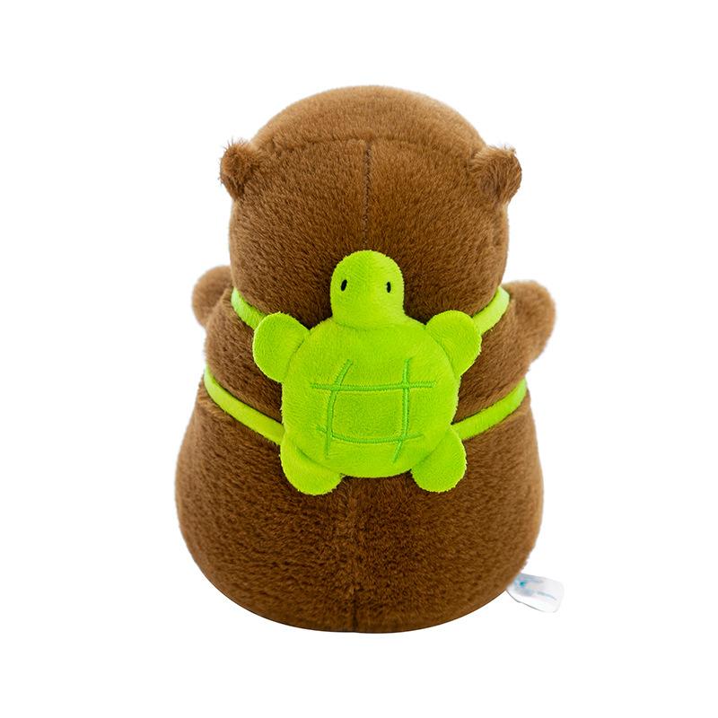 Premium Eight-inch Frog Hat Capybar Plush Toy Claw Machine Toast Snot Kapi Doll Rabbit Guinea Pig