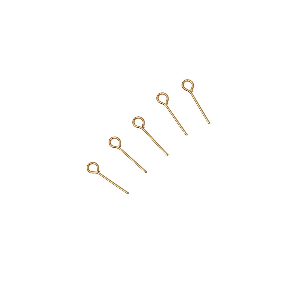 50/100Pcs Stainless Steel 9-Shape Needle Charm Accessories For DIY Necklace Bracelet Jewelry Making