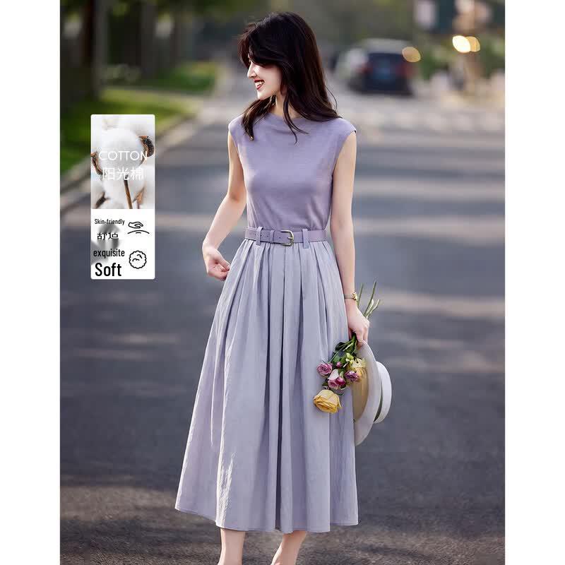 Shangjing Women s French Elegant Summer Midi Dress S