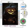 Diamant-Malerei Halloween gruseliger Kürbiskopf Mann Diamant Mosaik Handwerk Diamant Stickerei Malerei