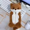 Zipper Closure Cartoon Plush Pencil Pouch Cute Personalized Stationery Buggy Bag  Office Use