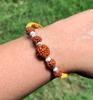 925 Sterling Silver MAULI KALAWA Rudraksha Rakhi Bracelet 1 Pc, Beaded, Hindu Religious Charms for Pooja, Worship, Weddings, Ceremonies #7