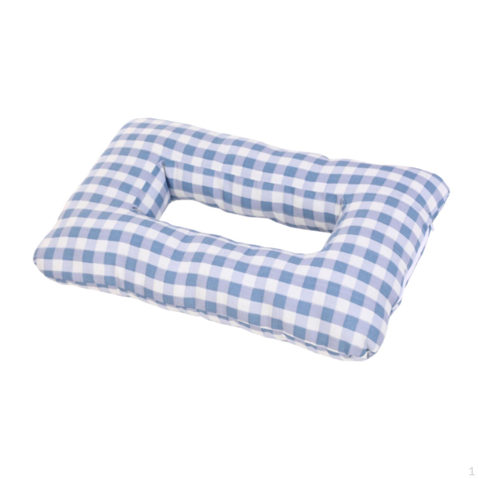 

Comfortable Sleep Pillow for Side Sleepers with Center Hole And Material Suitable Bedroom синій