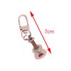 Niedlicher rosa Musikbär Schlüsselanhänger für Frauen Mädchen Anti-Verlust Lanyard Exquisiter kreativer Schlüsselanhänger Taschenanhänger Perfektes Geschenk
