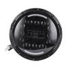 7in 12 LEDs Motorcycle Headlight 6500K?7000K 4400LM IP67 Protection Replacement for Wrangler