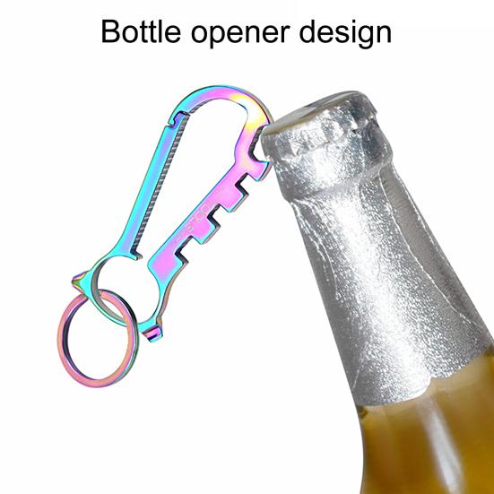 

Мини высокая твердость Стабильный альпинизм Брелок из нержавеющей стали Крышка бутылки Открывалка для наружного использования
