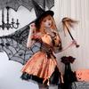 Halloween Adult Costume Witch Costume Masquerade Cos Show Costume Pumpkin Witch Costume Cosplay Dress