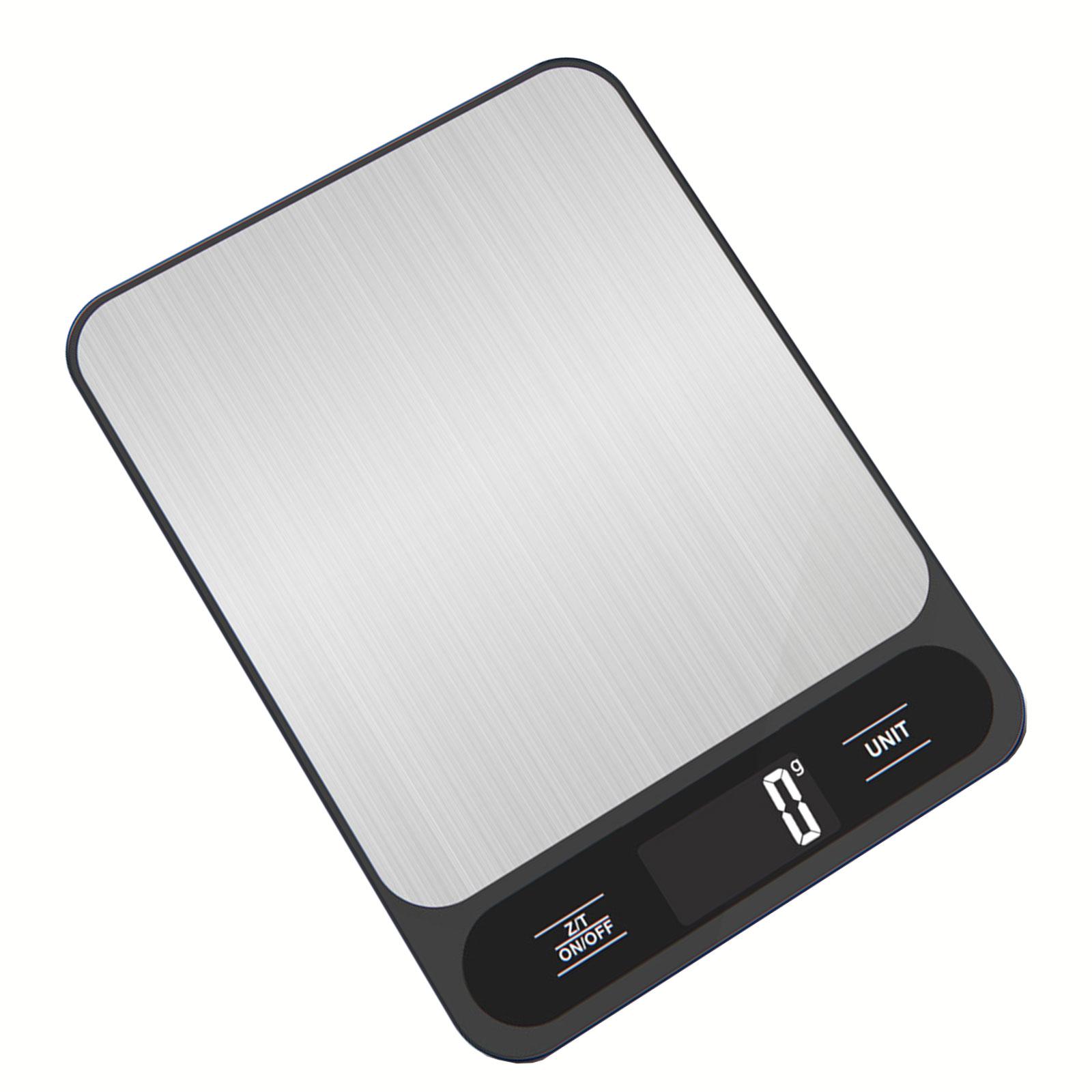 

5/10/15 кг Цифровые кухонные весы Перезаряжаемые электронные весы с ЖК-дисплеем Кухонные весы в граммах Многофункциональные 5 чёрный