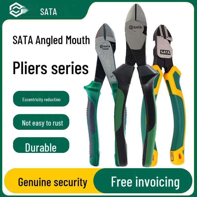 5-Inch Angled Jaw Pliers, 6-Inch Offset Jaw Pliers, Crimping & Angled Cutting Pliers - Model 05521 5-inch Angled Jaw Pliers