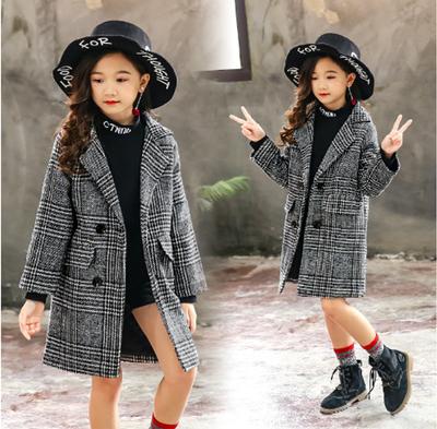 Cate Kinder Jacke für Mädchen Winter Wolle Warme Mantel Mode Mädchen Kleidung Kinder Oberbekleidung Herbst Mädchen Mantel