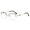 +100 To +400 Anti Blue Light Reading Glasses for Men Rimless Eyeglasses Frame Anti Fatigue Hyperopia Presbyopic Eyewear