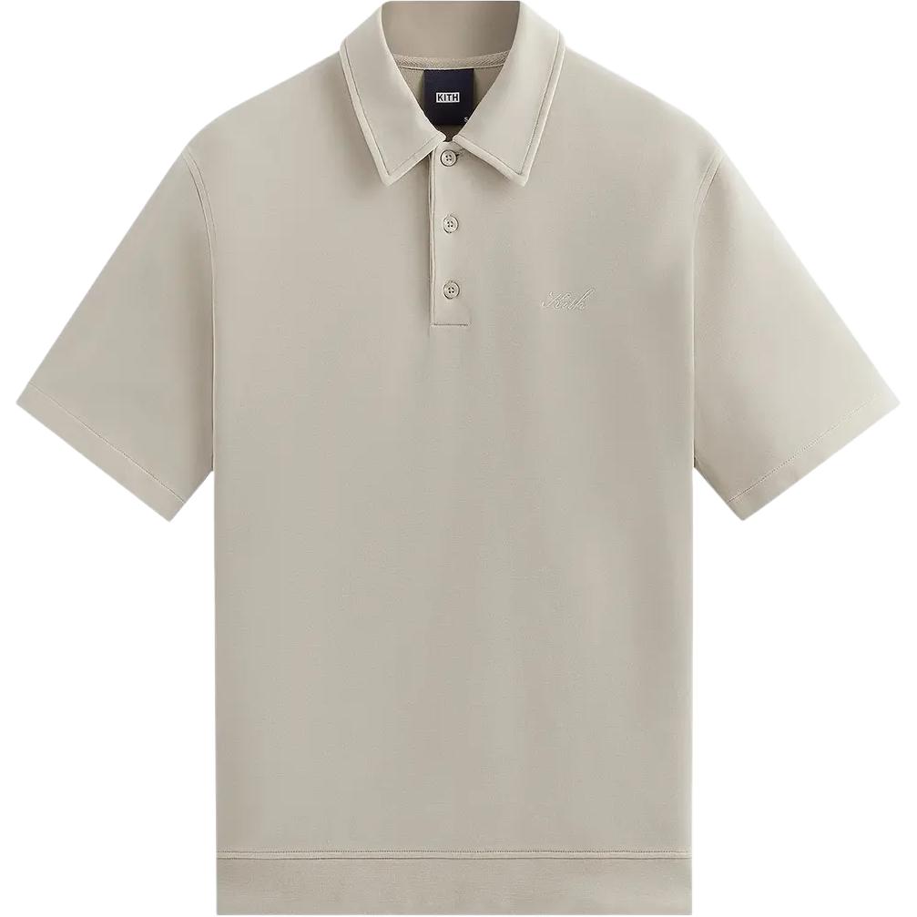 Kith Interlock Graham Polo Field Men Tops Cream KHM031078-958