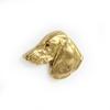 Dachshund I - Dog brooch in decorative box, elegant gold-plated pin, Art-Dog brand jacket pin