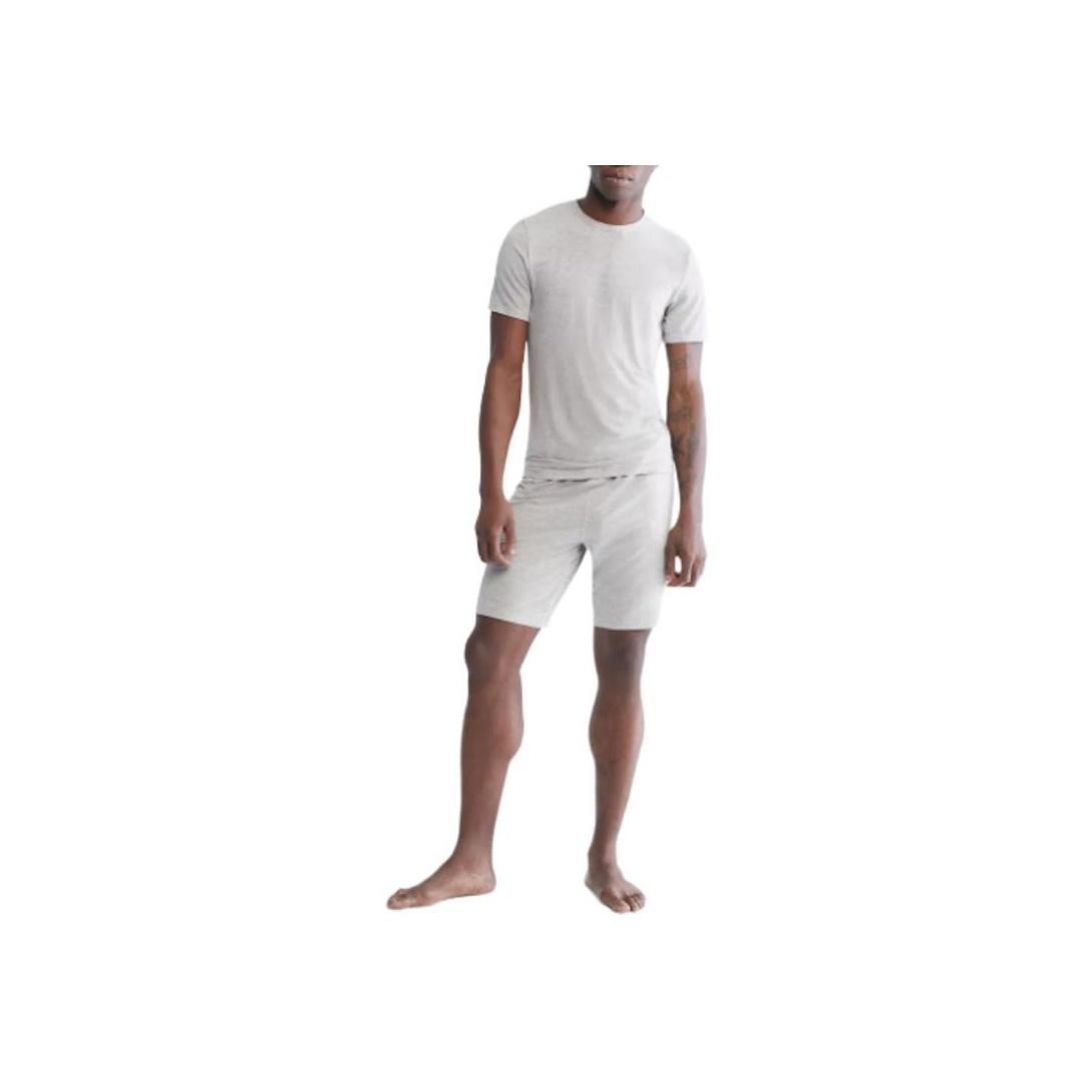 

Calvin Klein Супермягкая Современная Повседневная Футболка с Коротким Рукавом для Сна Мужские Топы Серый Меланж NM2232-050 M