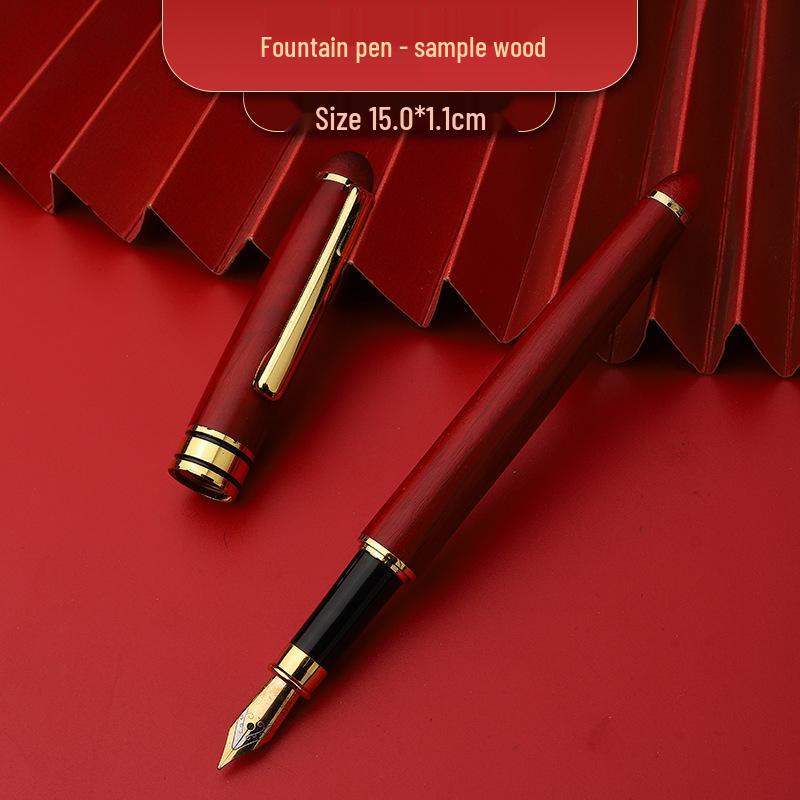 Retro Bamboo & Metal Pen: High-End Ballpoint, Fountain, Signature for Business or Graduation Gifts