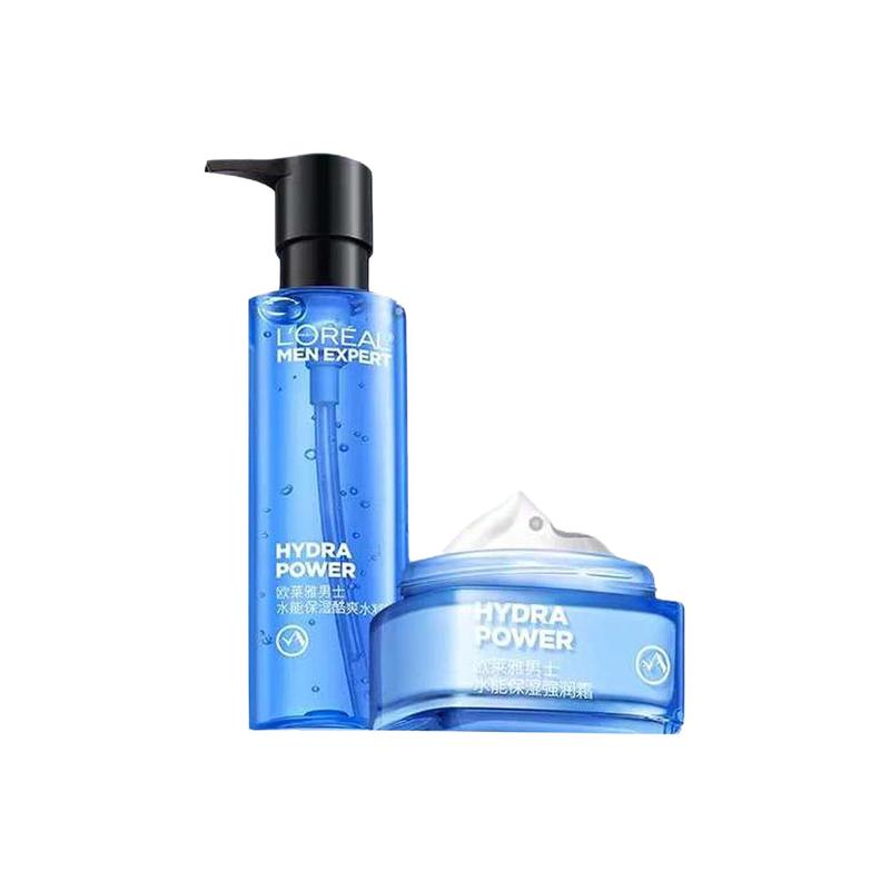 Loreal Paris Men s Toner Gel Skin Care Set-Two-piece set Water Energy Moisturizing Water Gel 120ml Water Energy Intensive Moisturizing Cream 50ml