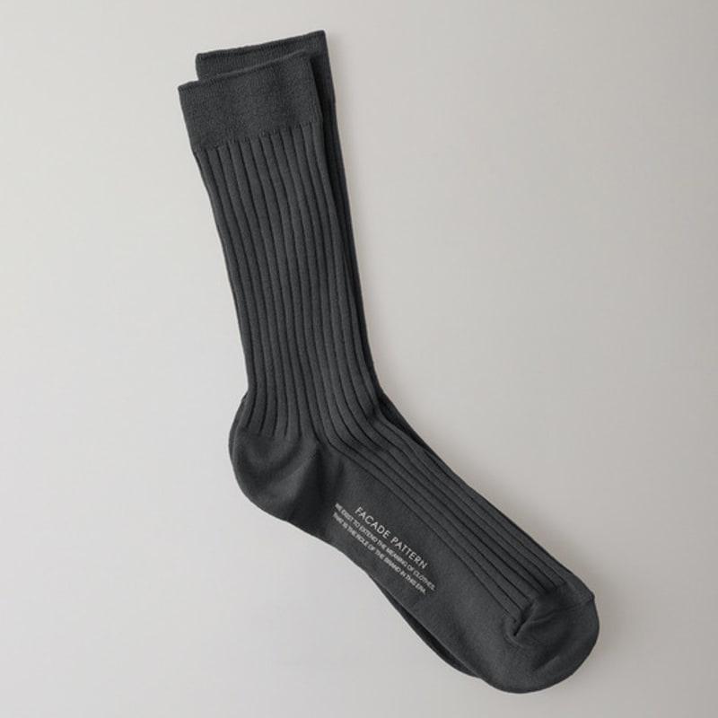 FACADE PATTERN Facade Silk Cotton Socks_6 Colors