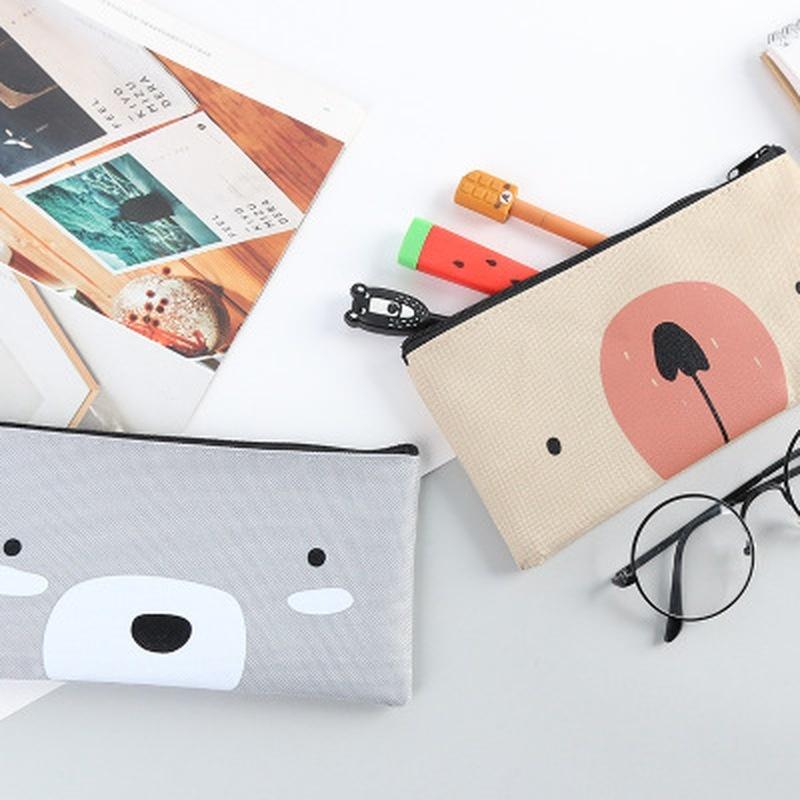 Canvas Pencil Case School Supplies Stationery School Cute Pencil Box Pen Bags Cute Pencil Case Pencil Bag