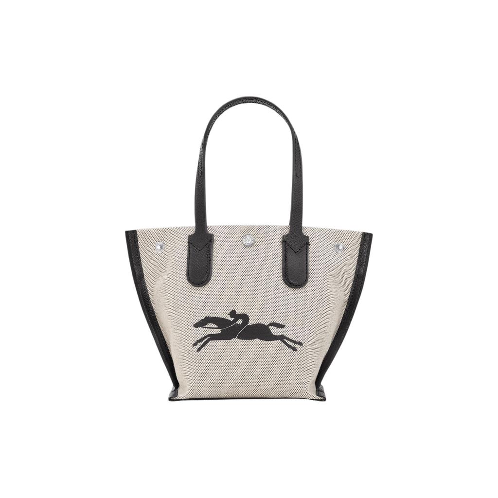New LONGCHAMP Canvas With Calfskin Canvas Bag, Tote Bag, Shopping Bag, Handbag Regular Women's Beige 10194HSG037