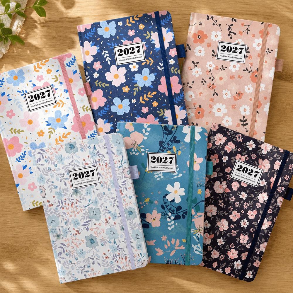 English A5 Agenda Planning Notebook Flower Design To-do List Notebook Diary Writing Pads  Business
