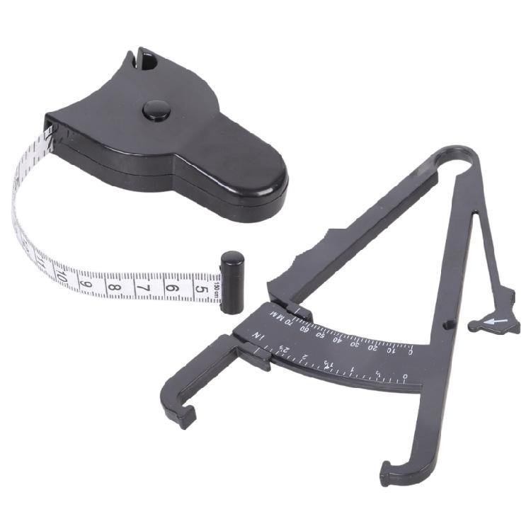 Body Fat Caliper and Measuring Tape for Body Skinfold Calipers and Tape Measure Tool for Accurately Measuring Fitness