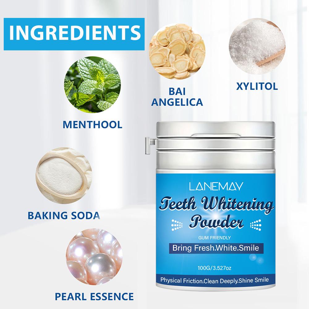 Teeth Whitening Powder-Deep Cleanse The Teeth Inside-Brighten Teeth & Freshen Breath-150g