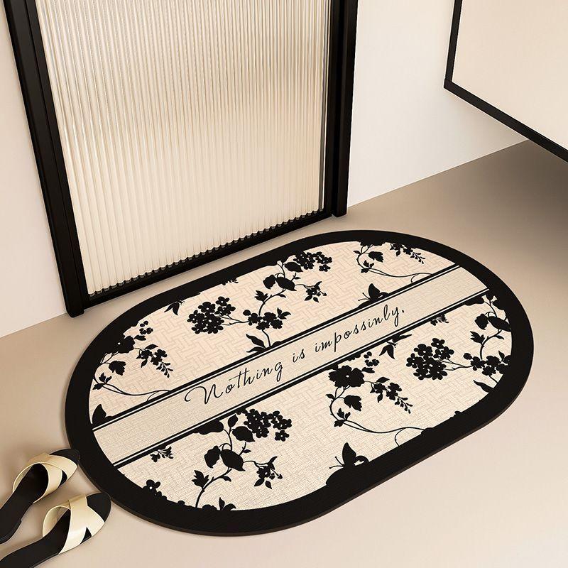 Bathroom Diatom Mud Cushion Toilet Dirt-resistant Floor Mat Toilet Water-absorbing Non-slip Mat Dry and Wet Separation Carpet