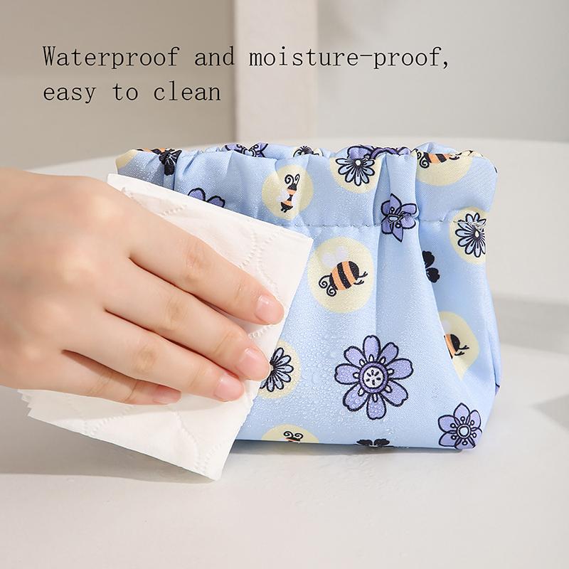 Pu Simple Mini Lipstick Makeup Storage Bag Woman Key Jewelry Digital Organizer Portable Pouch Ladies Small Cosmetic Bags