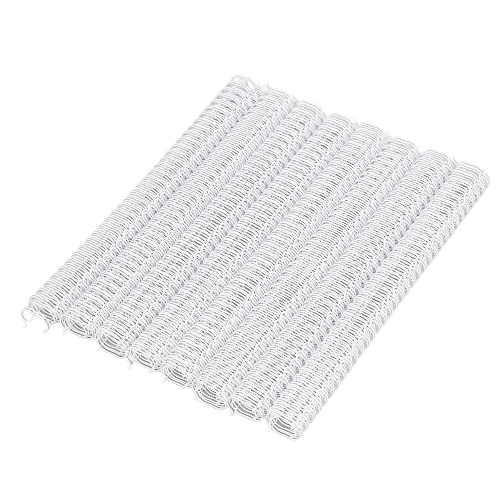 100PCS Double Wire Binding Spines 9Celsius16 Inch 34 3:1 Pitch 120 Sheet Capacity Spiral Binding Coil for Student Coworker