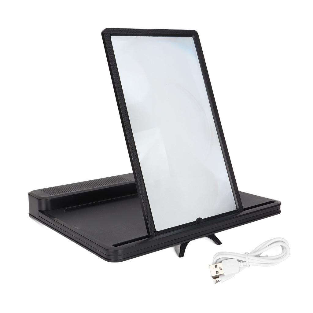 J‑16 Bluetooth Speaker Phone Screen Maginifier 12 Inch Mobile Phone Screen Amplifier for Movies Videos and Gaming