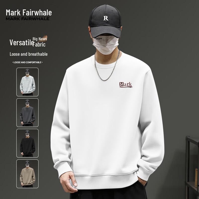 

Mark Fairwhale Men s Heavyweight Versatile Round Neck Sweatshirt XL