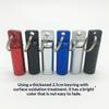 Aluminum Alloy Pill Case Keychain Waterproof Sealed Design Multiple Color Options Perfect For Outdoor Use Daily Pill Storage