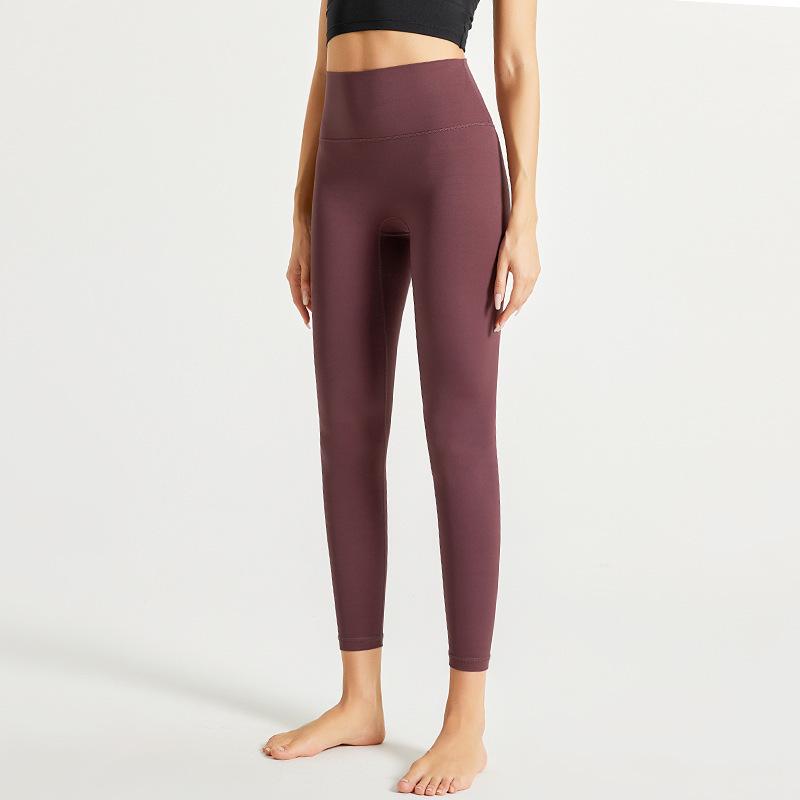 2025 Damen Cloud-Feel High-Waist Elastische Yogahose - Superweich, Hüftformend, Nude-Feel, Perfekt zum Laufen und für Sport