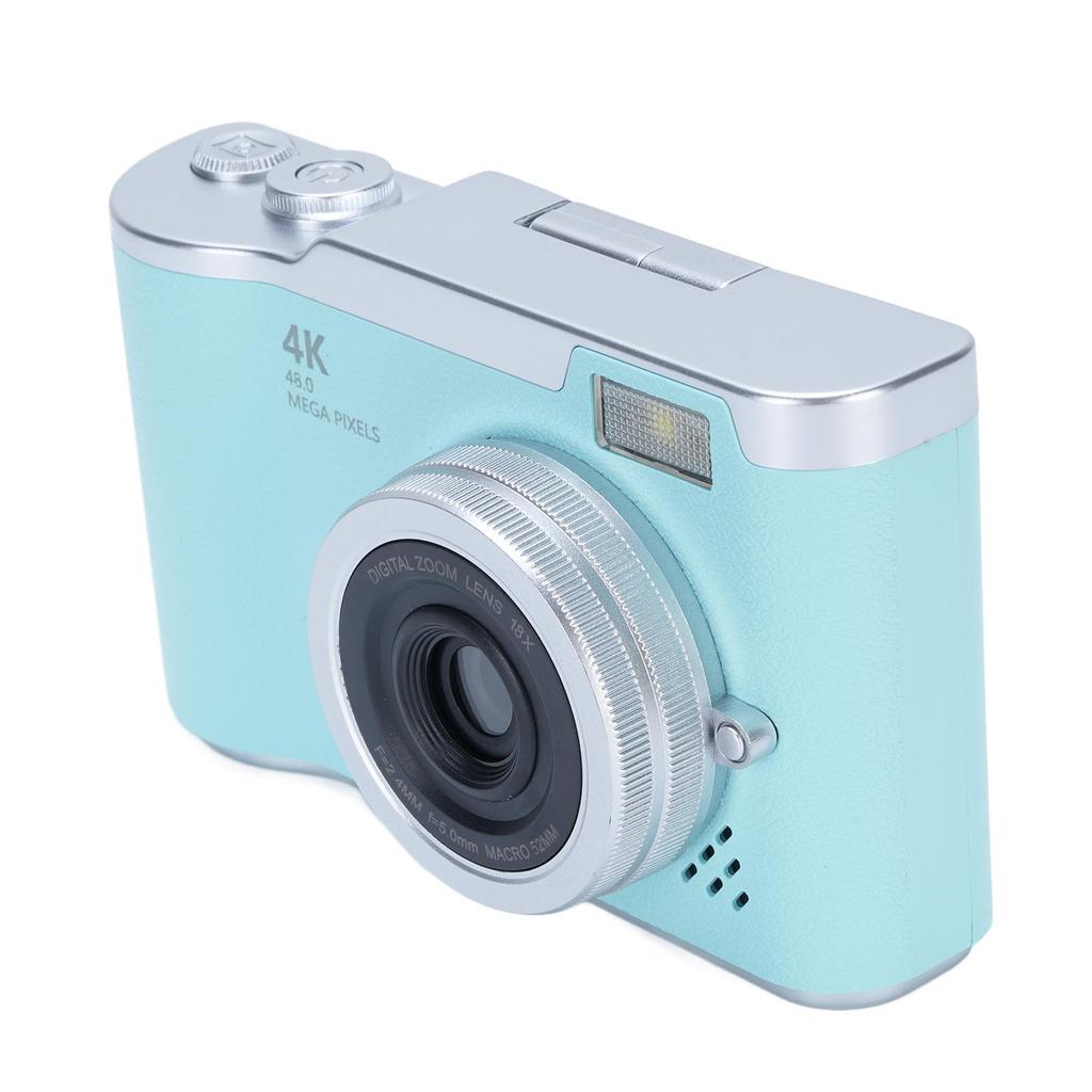 Digital Photography Camera 1080P 48MP 2.4 Inch HD Display 8X Electronic Zoom Video Camera Green