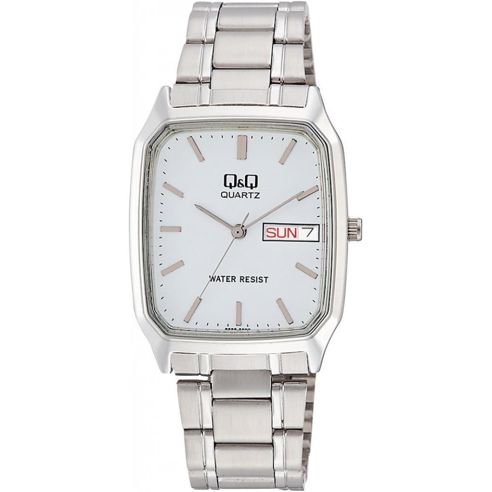 

Нет QQ [гражданин QQ] Часы аналоговые водонепроницаемые дата день металлический браслет A182 201 мужские S серебристый