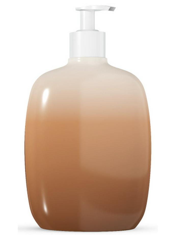 In-Stock 500ml Gradient Color Press-Top Lotion & Shampoo Bottle
