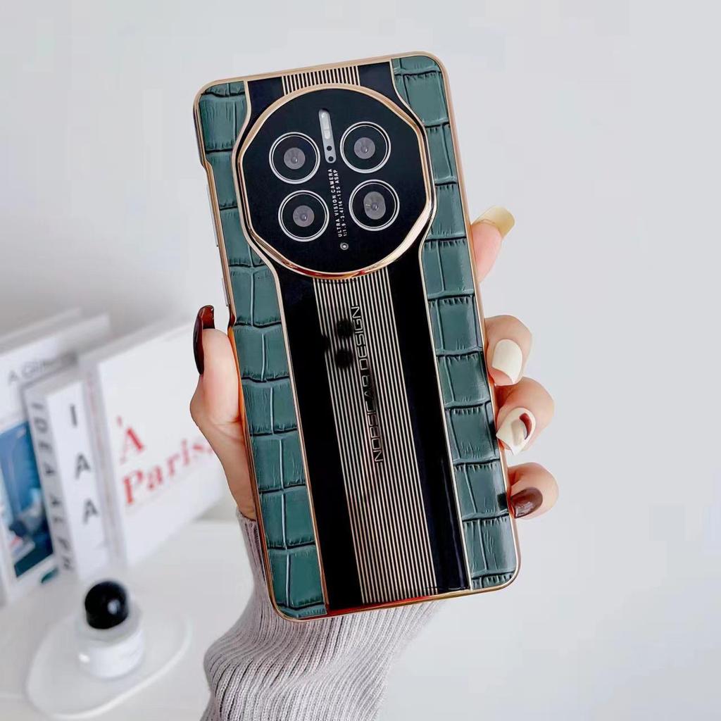 Porsche crocodile leather case for Honor Magic 5P/5, 4P/4, 3P - all-inclusive, drop-proof, and perfect for business on-the-go.