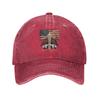 Vintage God Bless Pope Leo Baseball Caps Men Women Distressed Cotton Headwear American Outdoor Workouts Unstructured Soft Cap