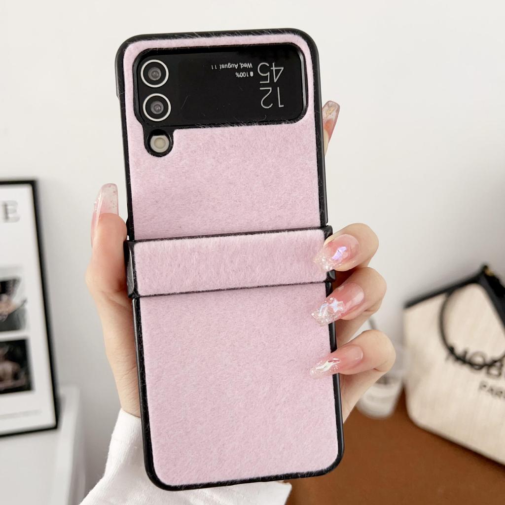 Samsung Z Flip 3/4/5/6/7 Mink Plush Three-Section Case
