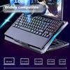 Gaming PC Adjustable Laptop Cooler USB Mute Laptop Cooling Pad Support Notebook Stand With Six Fan For Macbook Pro Laptop