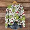 Women's Vintage Knit Button Print Cardigan Jacket